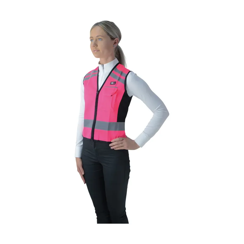 HyViz Waistcoat Please Pass Wide and Slow in Pink-1